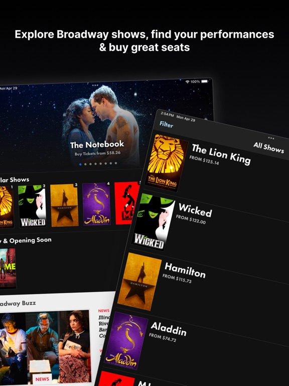 Broadway.com screenshot 1