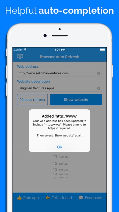 Browser Auto Refresh screenshot 1