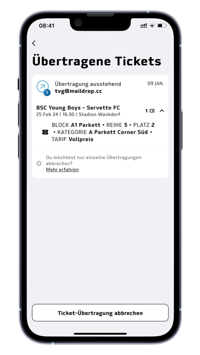 BSC YB Ticket-App screenshot 1