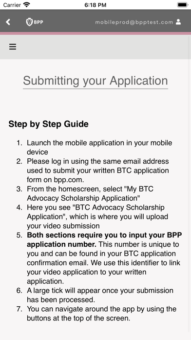 BTC Advocacy Scholarships screenshot 3