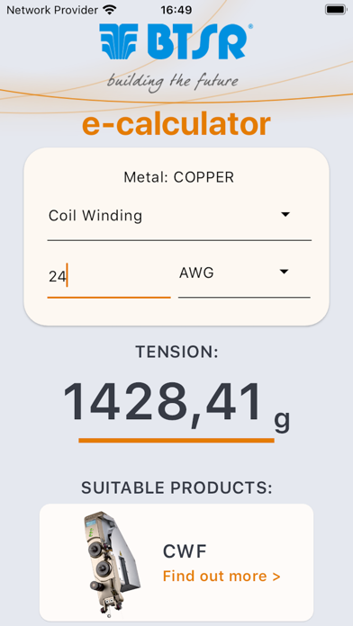 BTSR WIRE CALC TENS screenshot 1