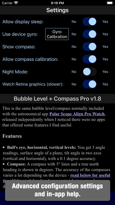 Bubble Level + Compass Pro screenshot 3