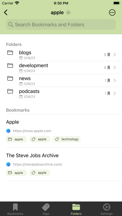Buchen - Bookmarks screenshot 3