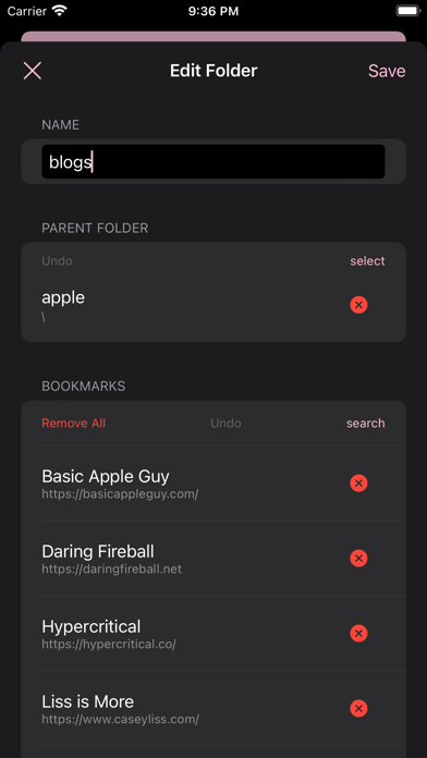 Buchen - Bookmarks screenshot 2