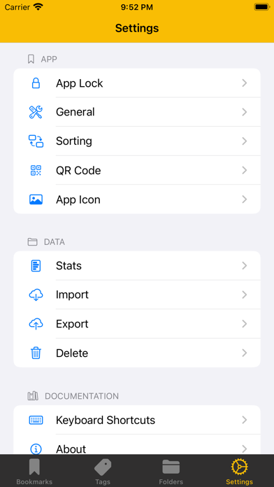 Buchen - Bookmarks screenshot 1