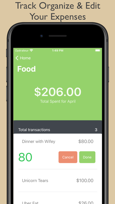 Budget App. screenshot 1