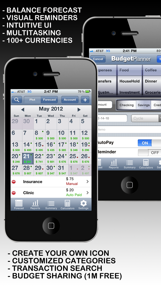 Budget Planner & Web Sync (income and expense balance calendar) screenshot 5