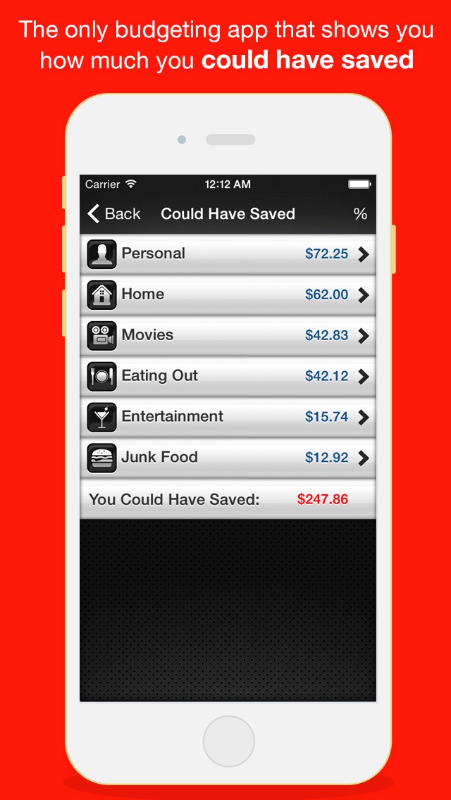 Budget Saved - Personal Finance and Money Management Mobile Bank Account Saving App screenshot 4