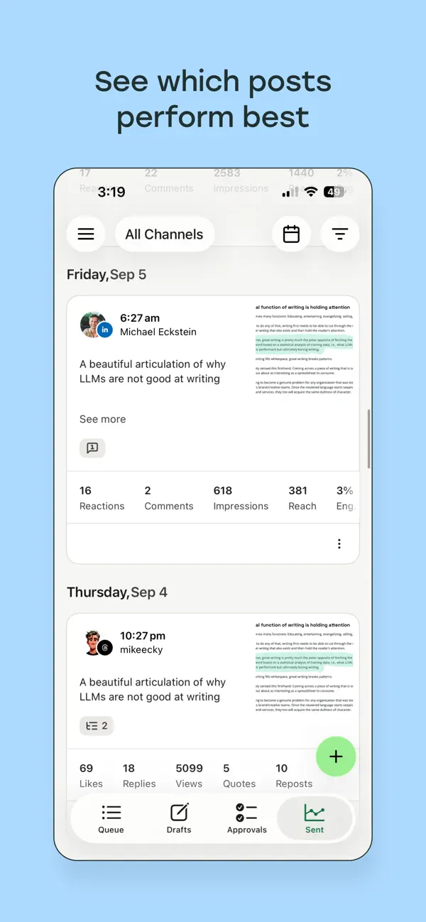 Buffer: Plan & Schedule Posts screenshot 1