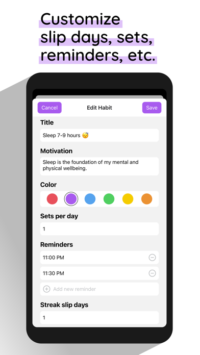 Build Habits Slowly screenshot 2