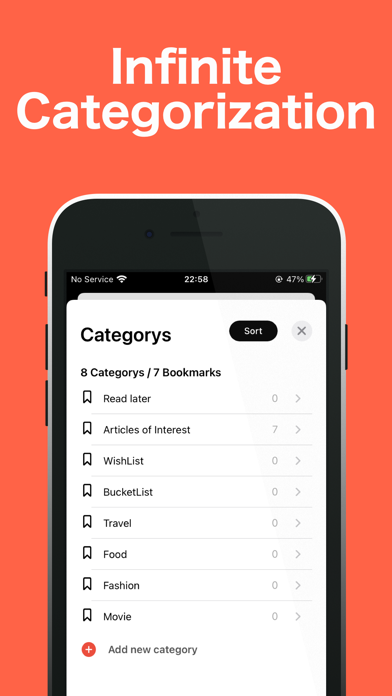 Bullet BookMark screenshot 1