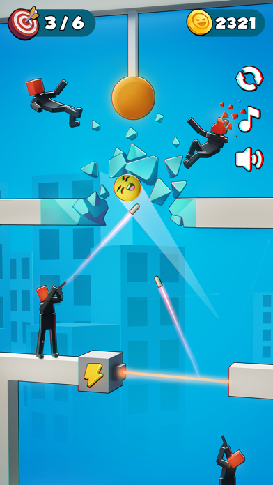 Bullet Smile: Ragdoll Puzzles screenshot 2