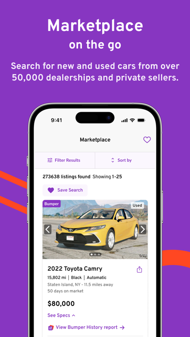 Bumper: Vehicle History Report screenshot 1