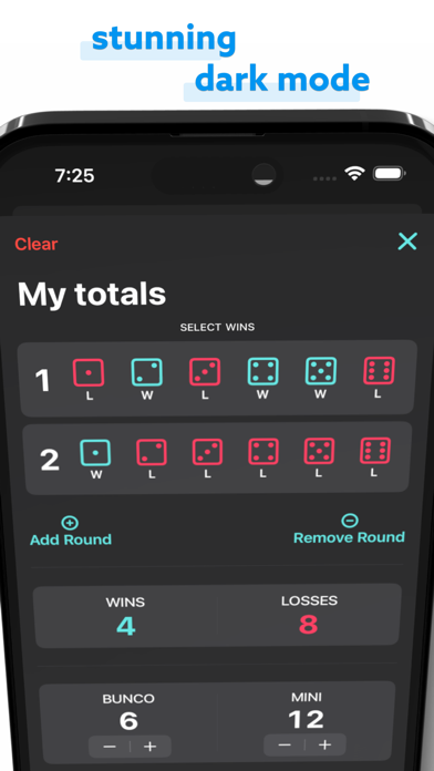 Bunco Tally - Points & Wins screenshot 1