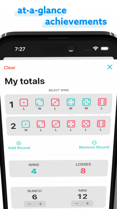 Bunco Tally - Points & Wins screenshot 2