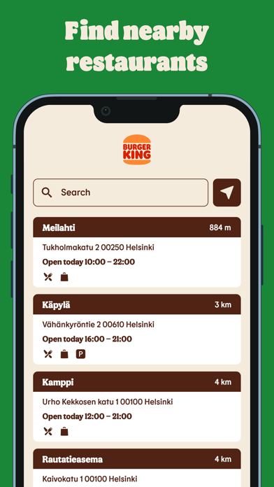 Burger King Finland screenshot 1