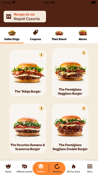 Burger King Italia screenshot 1