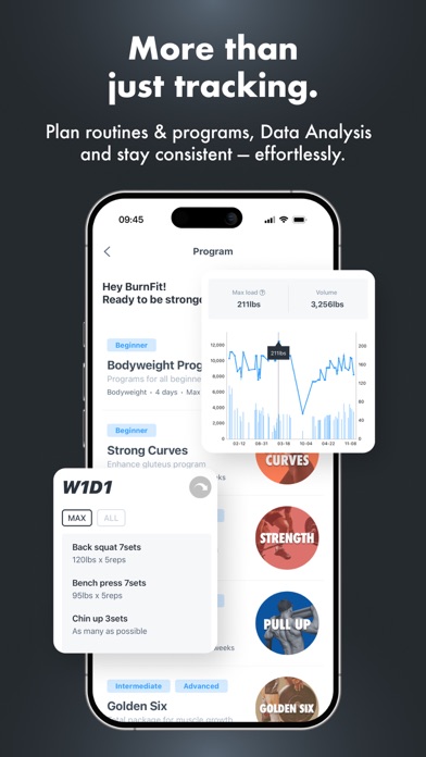 BurnFit: Workout Log & Tracker screenshot 2