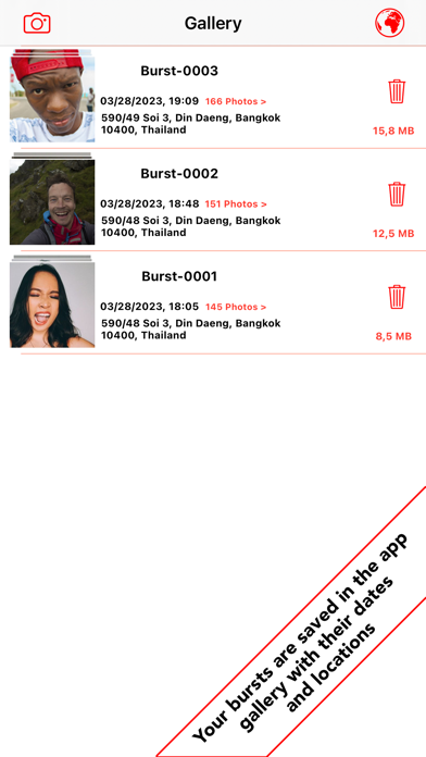 Burst Selfie screenshot 1