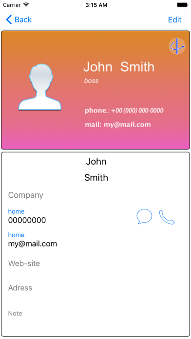 Business Card Holder Simple screenshot 2