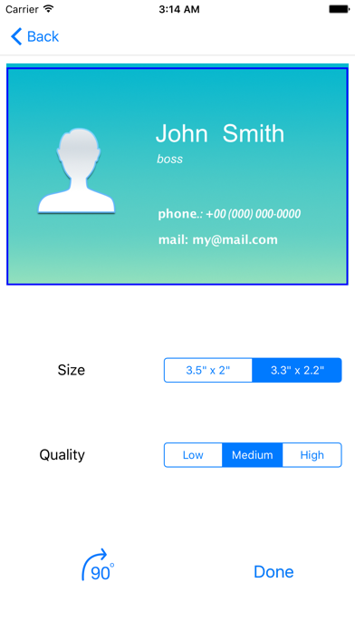 Business Card Holder Simple screenshot 1
