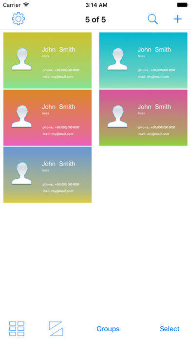 Business Card Holder Simple screenshot 4