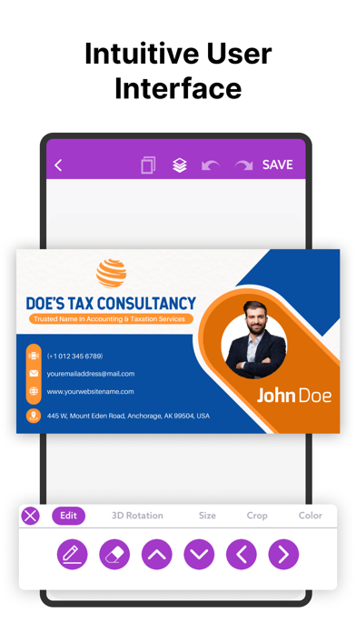 Business Card Maker, Creator screenshot 3