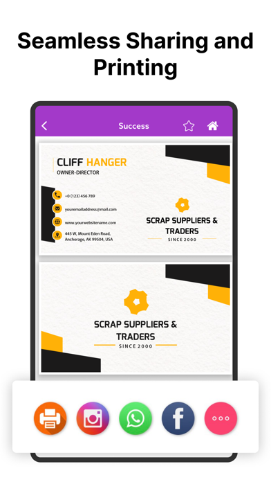 Business Card Maker, Creator screenshot 2
