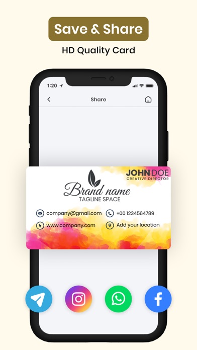 Business Card Maker - Creator screenshot 1
