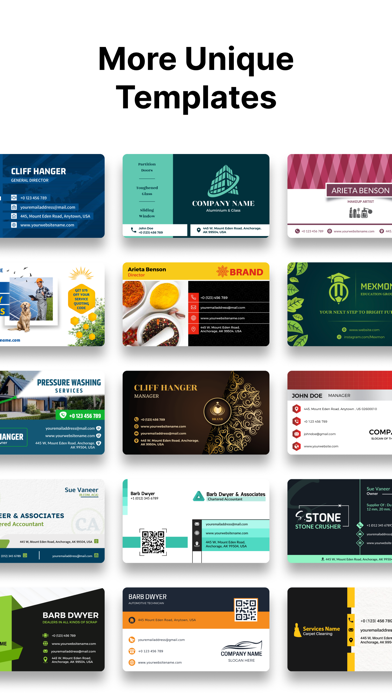 Business Card Maker, Creator screenshot 1