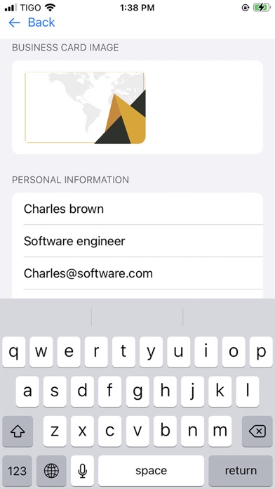 Business Card Maker . screenshot 1