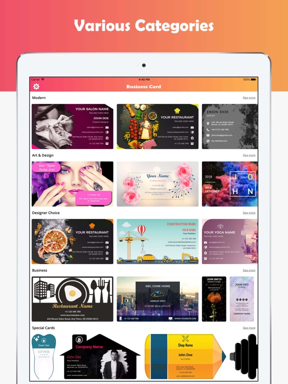 Business Card Maker! screenshot 10
