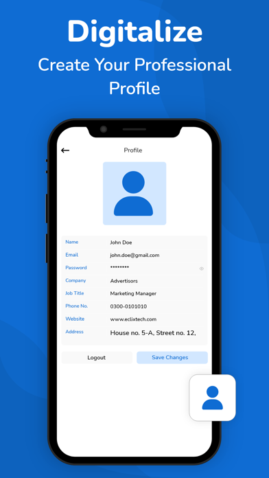 Business Card Scanner + Reader screenshot 1