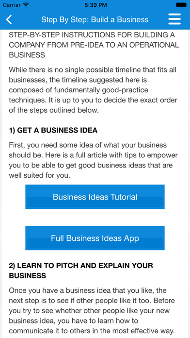 Business Plan & Start screenshot 1
