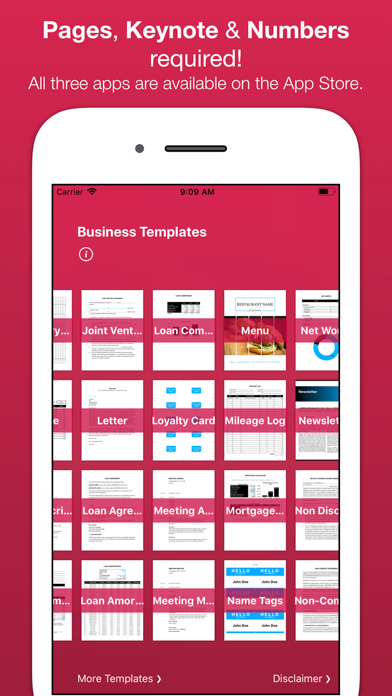 Business Templates for Pages screenshot 2