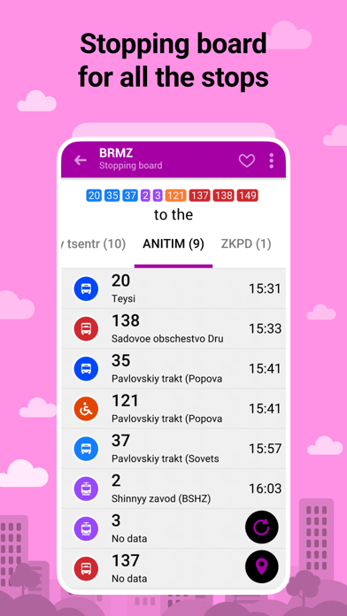 Bustime: Transport online screenshot 2