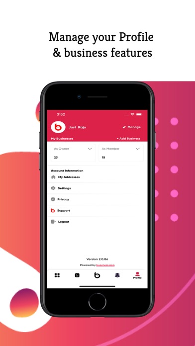 Busyness App screenshot 1