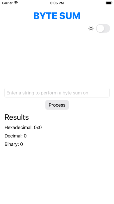 Byte Sum screenshot 1