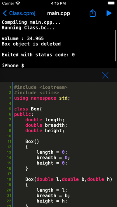 C++ Shell - C++ code compiler screenshot 3