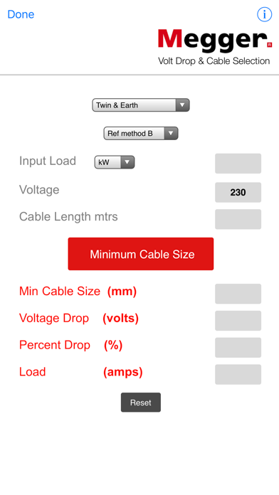 Cable Calc+ screenshot 1