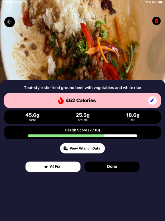 Cal & Vitamin Count: Food Spy screenshot 1