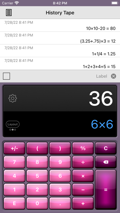 Calculator HD Pro Lite screenshot 4