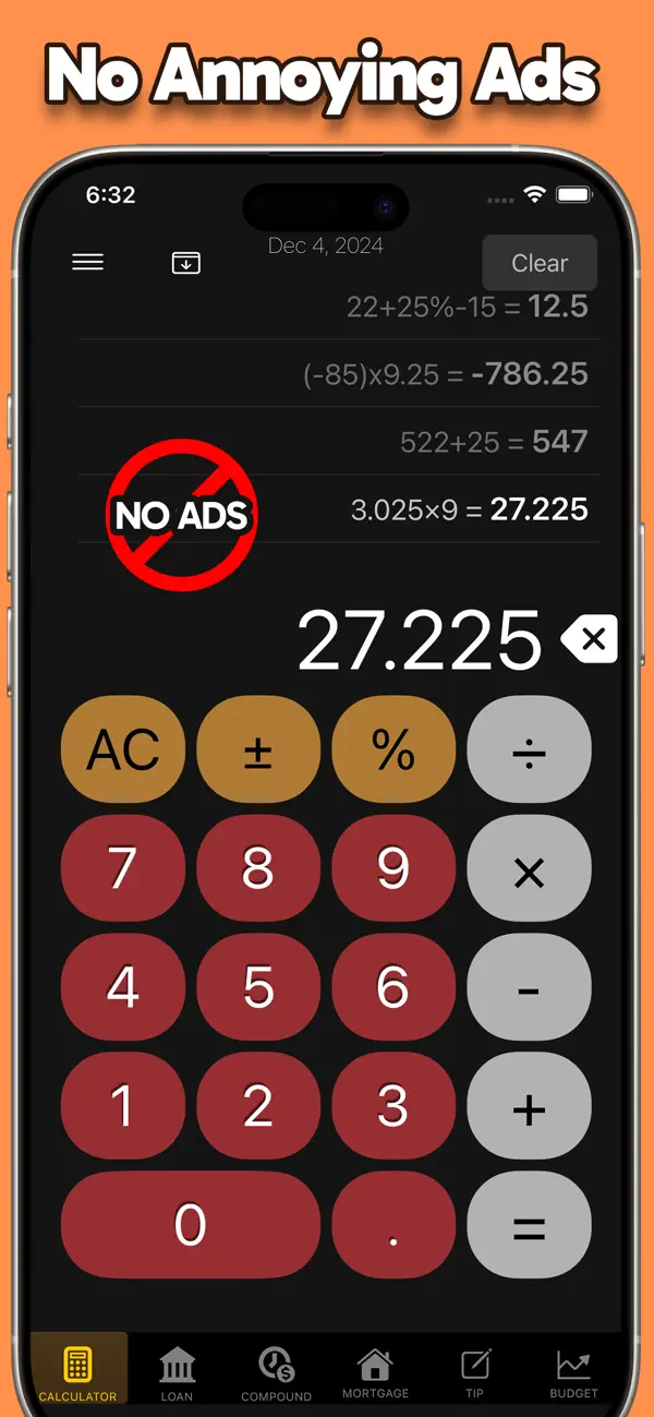 Calculator: No Ads / Ad-Free screenshot 4
