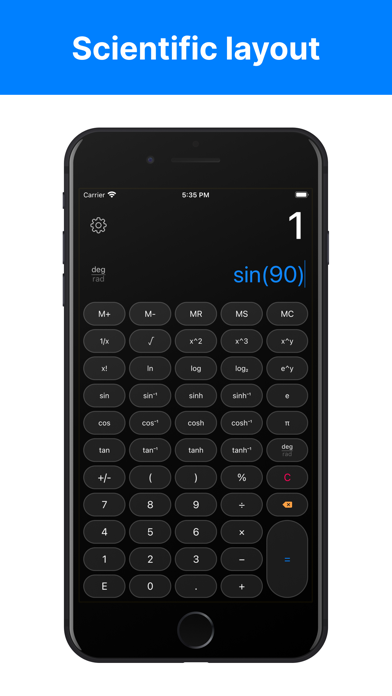 Calculator Pro Lite screenshot 1