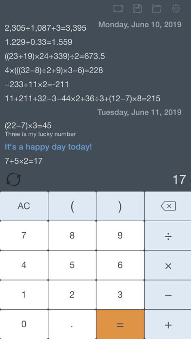 Calculator with History Tape screenshot 1