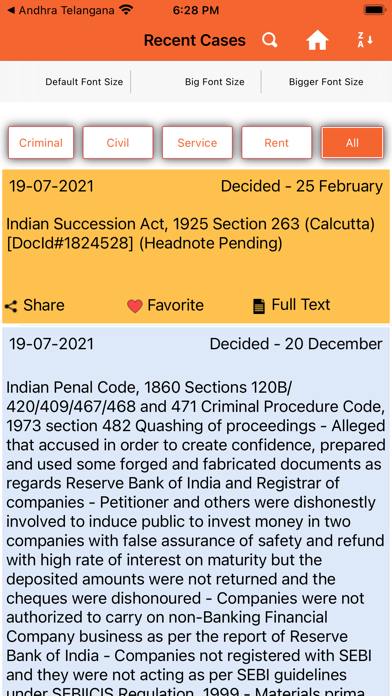 Calcutta Legal Reports screenshot 4