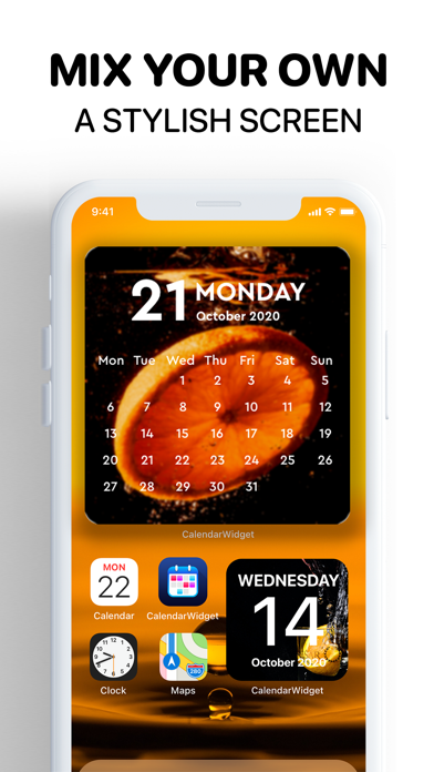 Calendar Widget for iPhone screenshot 1