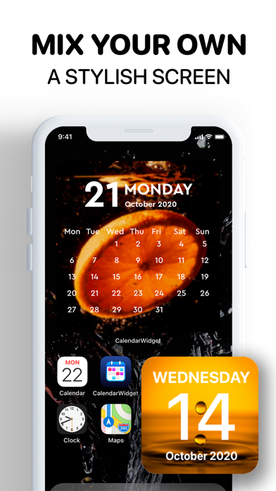 Calendar Widget for iPhone screenshot 2