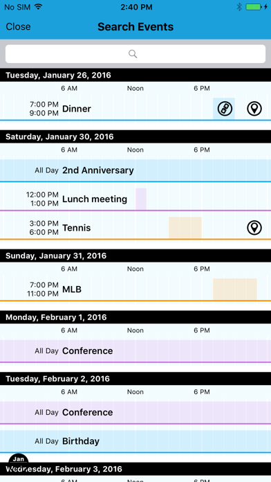 Calendar Z screenshot 1