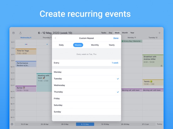 Calendars: Schedule Planner screenshot 2